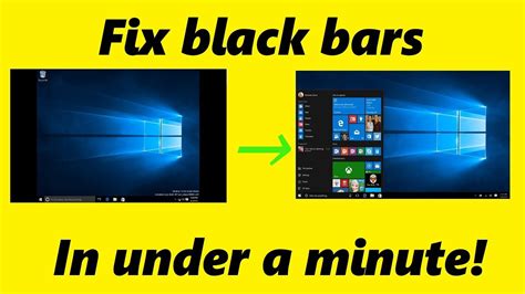 fixx bar|windows 10 black bars fix.